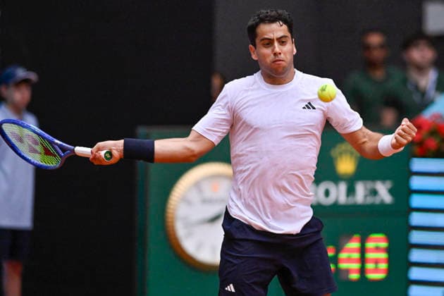 April 23, 2026, Madrid, Madrid, Spain: JAUME MUNAR of Spain †ADIDAS during the Mutua Madrid Open 2026, ATP, Tennis Herren Masters 1000 and WTA, Tennis Damen 1000 tennis tournament, celebrated at Caja Magica on April 22, 2026 in Madrid, Spain. Madrid Spain - ZUMAc312 20260423_zsp_c312_146 Copyright: xOscarxManuelxSanchezx