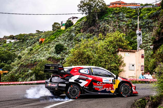 AUTO - WRC, Motorsport Rallye, WM - RALLY ISLAS CANARIAS 2026 01 SÃ bastien OGIER, Vincent LANDAIS, Toyota GR Yaris Rally1, action during the 2026 Rally Islas Canarias, 5th round of the 2026 FIA WRC World Rally Car Championship, from April 23 to 26, 2026 at Las Palmas, Gran Canaria, Spain - Las PalmasSpain  Copyright: xNikosxKatikisx