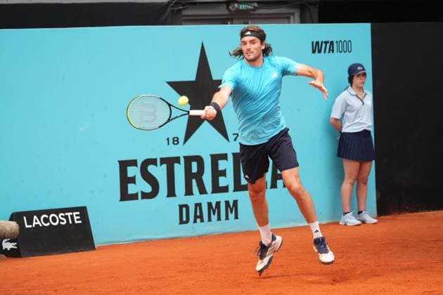 Patrick Kypson (USA) vs Stefanos Tsitsipas (GRE) during Masters Series Madrid 2026 in Madrid on Tuesday, 23 April 2026. Cordon Press 