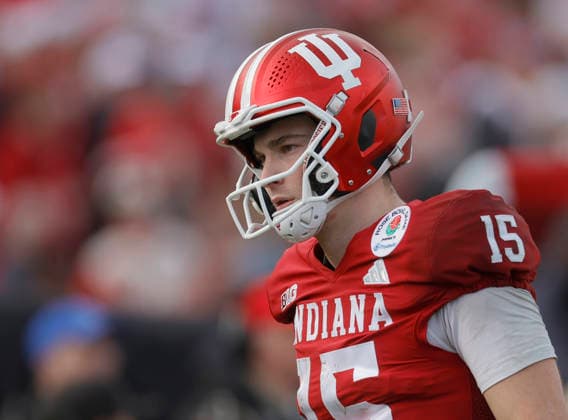 2026 NFL, American Football Herren, USA DRAFT PREVIEW: FILE PHOTOS APR 19 (FILE PHOTOS) former Indiana Hoosiers quarterback (15) Fernando Mendoza who is projected to go 1st Round of the 2026 NFL Draft, here he is pictured on January 1, 2026 versus the Alabama Crimson Tide, in the Rose Bowl, the NFL Draft will be held in Pittsburgh, Pennsylvania on April 23-25, 2026. (Mandatory Credit: Marvin Jimenez MarinMedia.org) (Absolute Complete photographer, and credits required) (FILE PHOTOS) former Indiana Hoosiers quarterback (15) Fernando Mendoza who is projected to go 1st Round of the 2026 NFL Draft, here he is pictured on January 1, 2026 versus the Alabama Crimson Tide, in the Rose Bowl, the NFL Draft will be held in Pittsburgh, Pennsylvania on April 23-25, 2026. (Mandatory Credit: Marvin Jimenez MarinMedia.org) (Absolute Complete photographer, and credits required) Pittsburgh Acrisure Stadium PA United States of America Copyright: xMarvinxJimenezx xMarinMedia.orgx
