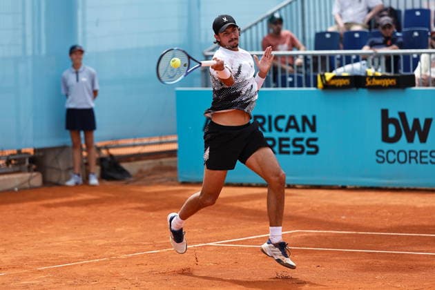 Alexei Popyrin (AUS), APRIL 23, 2026 - Tennis : Alexei Popyrin during singles Round of 128 match against Martin Damm on the ATP, Tennis Herren tour Masters 1000 tournaments Mutua Madrid Open tennis tournament at the Caja Magica in Madrid, Spain. Noxthirdxpartyxsales  aflo_327987216