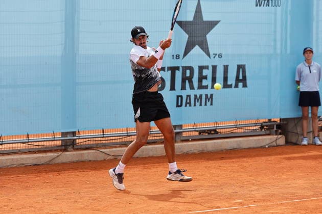 Alexei Popyrin (AUS), APRIL 23, 2026 - Tennis : Alexei Popyrin during singles Round of 128 match against Martin Damm on the ATP, Tennis Herren tour Masters 1000 tournaments Mutua Madrid Open tennis tournament at the Caja Magica in Madrid, Spain. Noxthirdxpartyxsales  aflo_327987224