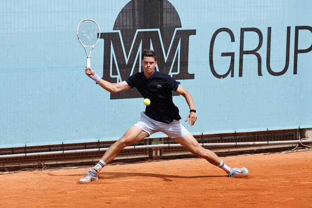 Alexander Blockx (BEL), APRIL 23, 2026 - Tennis : Alexander Blockx during singles Round of 128 match against Cristian Garin on the ATP, Tennis Herren tour Masters 1000 tournaments Mutua Madrid Open tennis tournament at the Caja Magica in Madrid, Spain. Noxthirdxpartyxsales  aflo_327988003