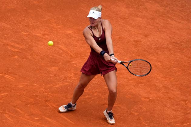 Peyton Stearns, USA, during Madrid Open Tennis 2025 match. April 23, 2026. (202604231300)