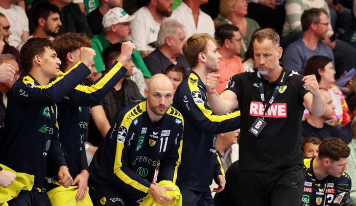 23.04.2026, Deutschland, Göppingen, Handball DAIKIN HBL Bundesliga, FRISCH AUF! Göppingen vs. Rhein-Neckar Löwen, RNL Trainer Maik Machulla