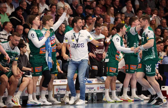 23.04.2026, Deutschland, Göppingen, Handball DAIKIN HBL Bundesliga, FRISCH AUF! Göppingen vs. Rhein-Neckar Löwen, FAG Trainer Ben Matschke