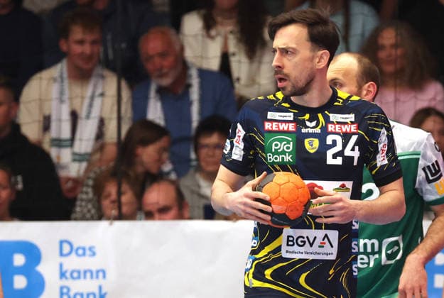 23.04.2026, Deutschland, Göppingen, Handball DAIKIN HBL Bundesliga, FRISCH AUF! Göppingen vs. Rhein-Neckar Löwen, Franko Lastro (RNL)