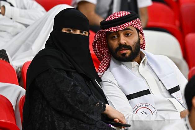 Al Rayyan SC vs Al-Shabab SC AGCFF Gulf Club Champions League Final Supporters of Al-Shabab SC during the AGCFF Gulf Club Champions League Final football match between QatarÕs Al Rayyan SC and Saudi Arabia s Al-Shabab SC at Ahmad bin Ali Stadium in Al Rayyan, Qatar, on April 23, 2026. DOHA Qatar Copyright: xNOUSHADx