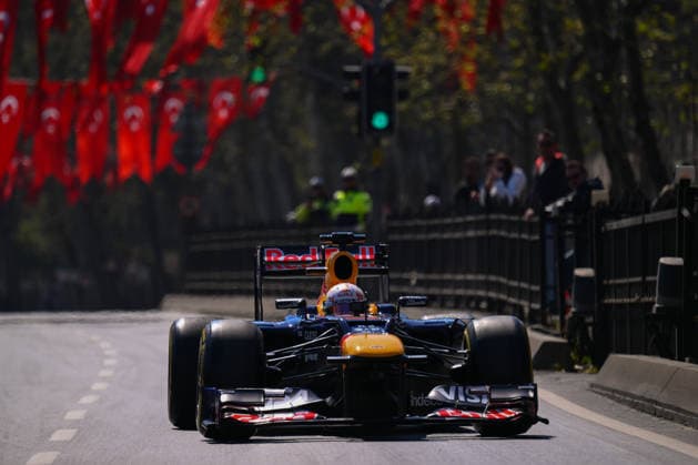 Ahead of F1 Grand Prix of Turkiye ISTANBUL, TURKIYE - APRIL 24: A Formula 1 race car is seen ahead of the Formula 1 Grand Prix of Turkiye in Dolmabahce in Istanbul, Turkiye on April 24, 2026. Arif Hudaverdi Yaman Anadolu Istanbul Turkey. Editorial use only. Please get in touch for any other usage.  Copyright: x2026xAnadoluxArifxHudaverdixYamanx