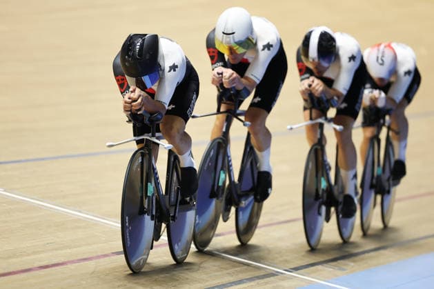 UCI Track World Cup: Nilai Picture by Alex Whitehead SWpix.com - 24 04 2026 - Cycling - UCI Track World Cup: Nilai - Velodrom Nasional Malaysia, Nilai, Malaysia - Men™s Team Pursuit - For Bronze - Noah Bögli (Switzerland), Luca Buhlmann (Switzerland), Mats Poot (Switzerland), Jan Sommer (Switzerland) Nilai Velodrom Nasional Malaysia Malaysia Copyright: x xSWpix.comx(t axPhotographyxHubxLtd)xAlexxWhitehead SWpix.comx SWP-3030-13073