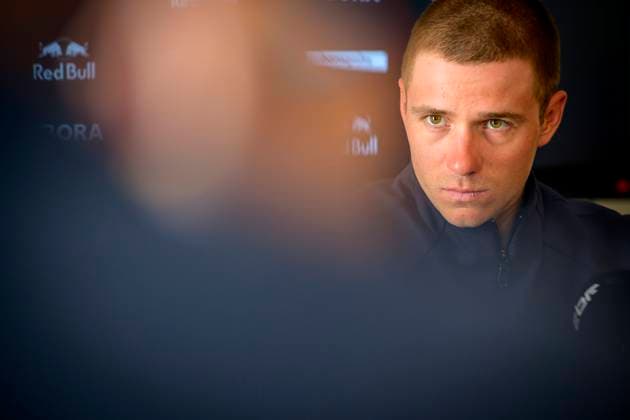 Evenepoel Remco of Red Bull BORA Hansgrohe - press conference, PK, Pressekonferenz LIEGE, BELGIUM - APRIL 24 : Evenepoel Remco (BEL) of Red Bull BORA Hansgrohe speaking with the media during a press conference prior to the 112th edition of Liege Bastogne Liege an UCI World Tour 1.UWT one day cycling road race for Men Elite of 260 km with start in Liege and finish in Liege on April 24, 2026 in Liege, Belgium, 24 04 2026 ( Motordriver Guy De Vuyst - Liege Belgium  Copyright: xSesx