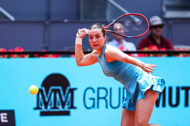 Mutua Madrid Open 2026 - Day 5 Elena-Gabriela Ruse of Romania competes against Elena Rybakina of Kazakhstan during their Women s Singles match on Day Five of the Mutua Madrid Open at La Caja Magica on April 24, 2026, in Madrid, Spain. Madrid Madrid Spain  Copyright: xMiguelxReisx originalFilename:reis-notitle260424_npmHA.jpg