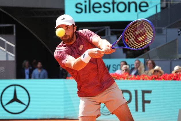 Jannik Sinner (ITA) vs Benjamin Bonzi (FRA) during Masters Series Madrid 2026 in Madrid on Friday, 24 April 2026. Cordon Press 