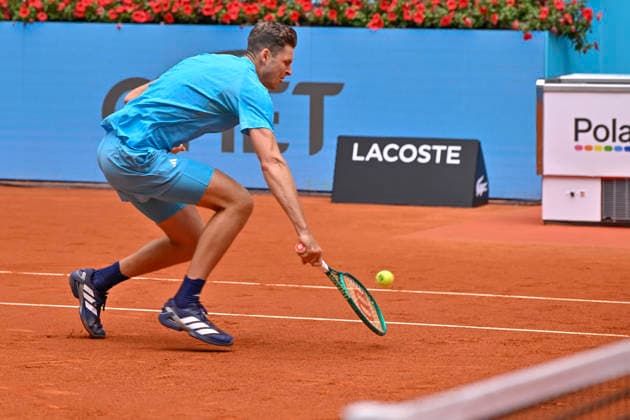 April 24, 2026, Madrid, Madrid, Spain: HUBERT HURKACZ of Poland †WILSON during the Mutua Madrid Open 2026, ATP, Tennis Herren Masters 1000 and WTA, Tennis Damen 1000 tennis tournament, celebrated at Caja Magica on April 24, 2026 in Madrid, Spain. Madrid Spain - ZUMAc312 20260424_zsp_c312_282 Copyright: xOscarxManuelxSanchezx