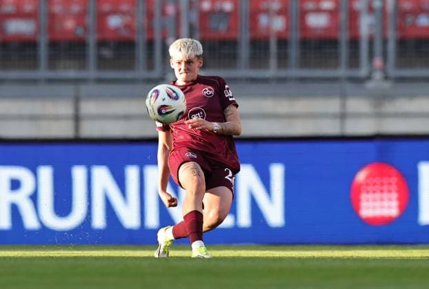 24.04.2026 - Fussball - Saison 2025 2026 - 1. Frauen - Fussball - Bundesliga - 23. Spieltag: 1. FC Nürnberg FCN ( Club ) - Hamburger SV HSV - Sportfoto Zink DaMa - xdaxmax - Aneta Polaskova (26, 1. FC Nürnberg FCN )