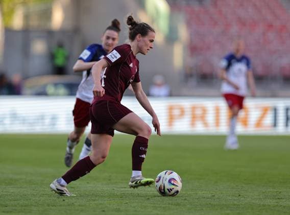 24.04.2026 - Fussball - Saison 2025 2026 - 1. Frauen - Fussball - Bundesliga - 23. Spieltag: 1. FC Nürnberg FCN ( Club ) - Hamburger SV HSV - Sportfoto Zink DaMa - xdaxmax - Nastassja Lein (24, 1. FC Nürnberg FCN )