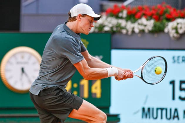 April 24, 2026, Madrid, Madrid, Spain: JANNIK SINNER of italy - NIKE during the Mutua Madrid Open 2026, ATP, Tennis Herren Masters 1000 and WTA, Tennis Damen 1000 tennis tournament, celebrated at Caja Magica on April 24, 2026 in Madrid, Spain. Madrid Spain - ZUMAc312 20260424_zsp_c312_543 Copyright: xOscarxManuelxSanchezx