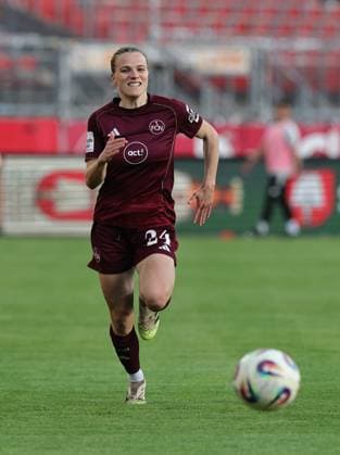 24.04.2026 - Fussball - Saison 2025 2026 - 1. Frauen - Fussball - Bundesliga - 23. Spieltag: 1. FC Nürnberg FCN ( Club ) - Hamburger SV HSV - Sportfoto Zink DaMa - xdaxmax - Nastassja Lein (24, 1. FC Nürnberg FCN ) - Freisteller Einzelbild