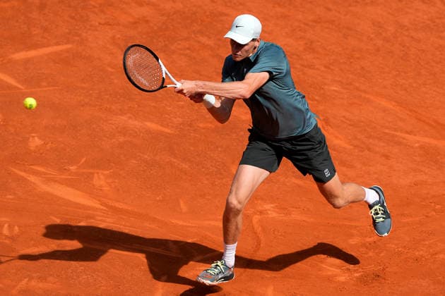 Jannik Sinner, Italy, during Madrid Open Tennis 2025 match. April 24, 2026. (20260424641)