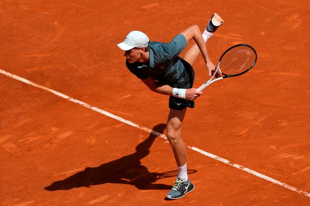 Jannik Sinner, Italy, during Madrid Open Tennis 2025 match. April 24, 2026. (20260424614)
