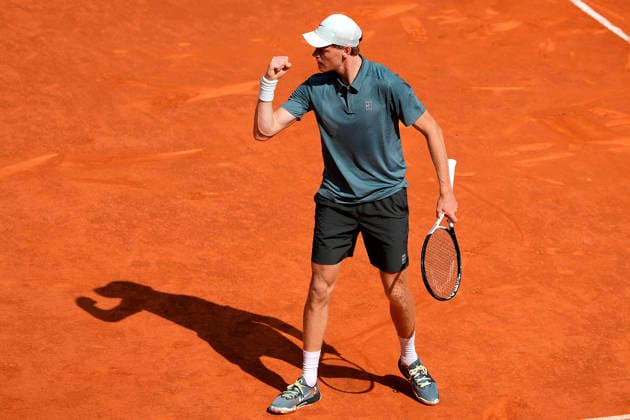 Jannik Sinner, Italy, during Madrid Open Tennis 2025 match. April 24, 2026. (20260424630)