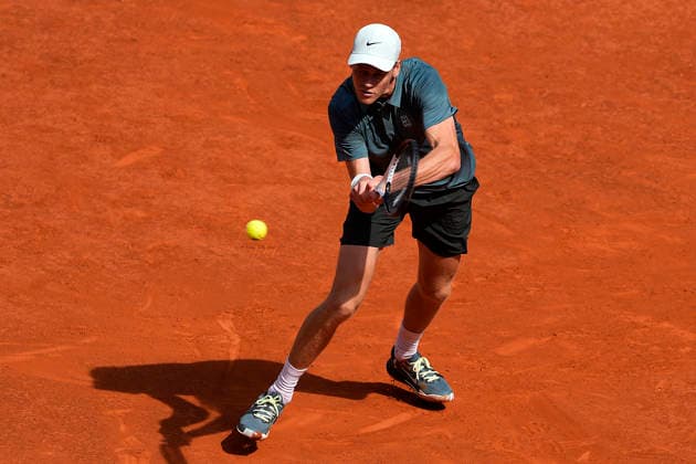Jannik Sinner, Italy, during Madrid Open Tennis 2025 match. April 24, 2026. (20260424652)