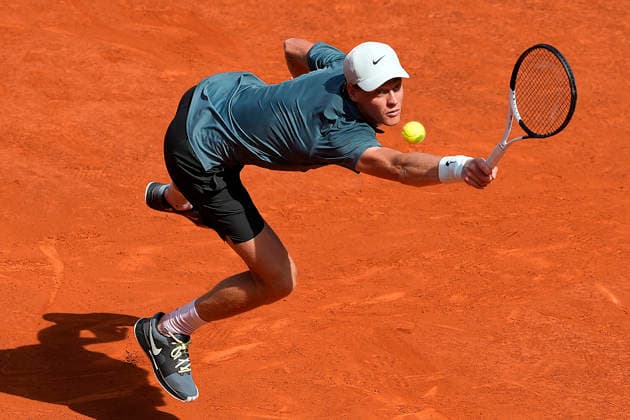 Jannik Sinner, Italy, during Madrid Open Tennis 2025 match. April 24, 2026. (20260424665)