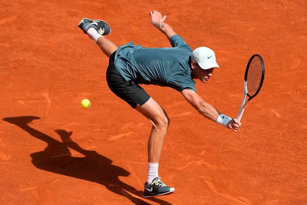 Jannik Sinner, Italy, during Madrid Open Tennis 2025 match. April 24, 2026. (20260424667)