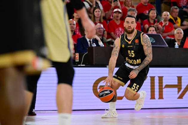 BASKET-BALL : AS Monaco VS FC Barcelona, Barca - Play-in EuroLeague - 24 04 2026 Mike James (ASM) - Play-in EuroLeague match between AS Monaco and FC Barcelona on April 24, 2026 at the Gaston-MÃ decin sports hall in Monaco. MonacoMonaco  Copyright: xWilliamxCannarellax