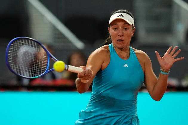 Jessica Pegula, USA, during Madrid Open Tennis 2025 match. April 24, 2026. (202604241313)
