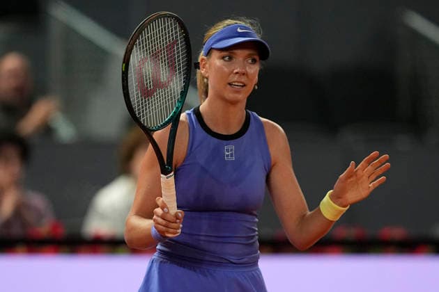 Katie Boulter, Great Britain, during Madrid Open Tennis 2025 match. April 24, 2026. (202604241365)