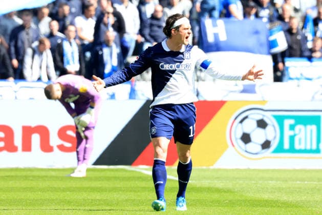 DEU, DFL, 2. FBL, Hertha BSC vs. Holstein Kiel, 25.04.2026, Berliner Olympiastadion, Berlin, DEU, DFL, 2. FBL, Hertha BSC vs. Holstein Kiel, im Bild Fabian Reese (Hertha BSC Berlin 11) DFL - regulations prohibit any use of Photographs as image sequences and or quasi-video