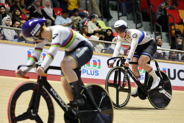 UCI Track World Cup: Nilai Picture by Alex Whitehead SWpix.com - 25 04 2026 - Cycling - UCI Track World Cup: Nilai - Velodrom Nasional Malaysia, Nilai, Malaysia - Women™s Sprint - For Gold - Emma Finucane (Great Britain) Nilai Velodrom Nasional Malaysia Malaysia Copyright: x xSWpix.comx(t axPhotographyxHubxLtd)xAlexxWhitehead SWpix.comx SWP-3030-13148