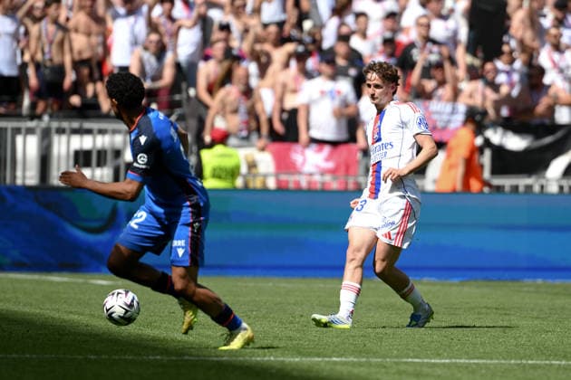 Olympique Lyonnais v AJ Auxerre - Ligue 1 McDonald s 2025 2026 23 Tyler MORTON (ol) during the Ligue 1 McDonald s match between Lyon and Auxerre at Groupama Stadium on April 25, 2026 in Lyon, France. Lyon France  Copyright: xFEPx 776348368