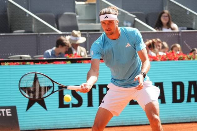 Mariano Navone (ARG) vs Alexander Zverev (ALE) during Masters Series Madrid 2026 in Madrid on Saturday, 25 April 2026. Cordon Press 