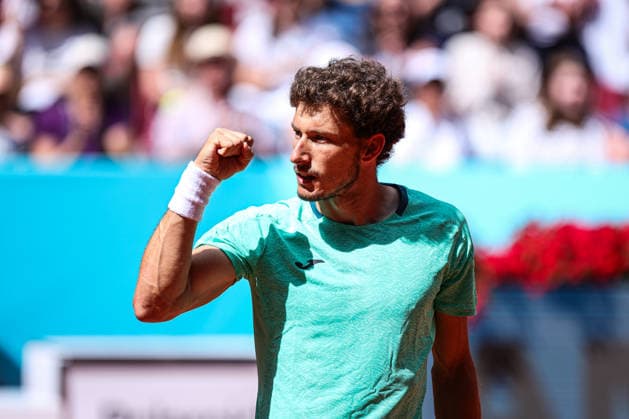 Mutua Madrid Open 2026 - Day 6 Pablo Carreno Busta of Spain competes against Alejandro Davidovich Fokina of Spain during their Men s Singles match on Day Six of the Mutua Madrid Open at La Caja Magica on April 25, 2026, in Madrid, Spain. Madrid Madrid Spain  Copyright: xMiguelxReisx originalFilename:reis-notitle260425_npMIP.jpg