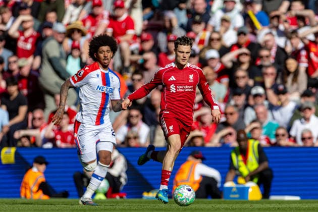 Football - FA Premier League - Liverpool FC v Crystal Palace FC LIVERPOOL, ENGLAND - Saturday, April 25, 2026: Liverpool s Florian Wirtz during the FA Premier League match between Liverpool FC and Crystal Palace FC at Anfield. (Photo by David Rawcliffe Propaganda) LIVERPOOL Anfield MERSEYSIDE ENGLAND  Copyright: xDavidxRawcliffex P2026-04-25-Liverpool_Crystal_Palace-100