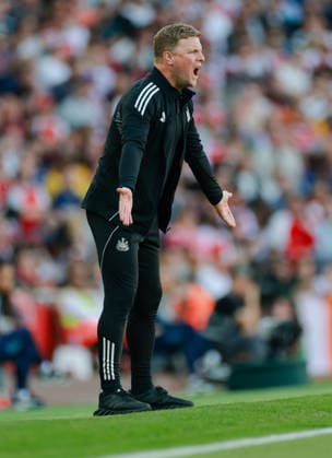 Premier League 2025 26 Arsenal v Newcastle United Emirates Stadium 25.04.2026 Newcastle manager Eddie Howe Premier League 2025 26 Arsenal v Newcastle United Emirates Stadium 25.04.2026 Photograph By Marc Aspland The Times  Copyright: xMarcxAsplandx NINTCHDBPICT001076182394
