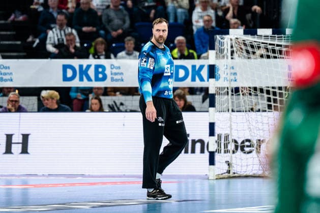 25.04.2026, xdobgx, Handball Daikin HBL, THW Kiel - SC DHfK Leipzig v.l. Andreas Wolff (Kiel, 33) Freisteller, Einzelbild, Ganzkoerper Kiel