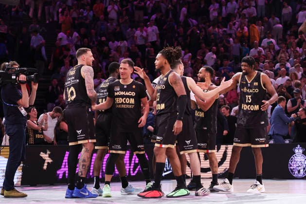BASKETBALL : Le Mans Vs Monaco - Finale coupe de France masculine - 25 04 2026 Joie Monaco ParisFrance  Copyright: xMichaelxBaucherx