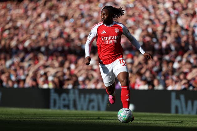 Arsenal v Newcastle United 25 April 2026 London - Premier League Football - Arsenal v Newcastle United - Eberechi Eze of Arsenal - (Photo by Mark Leech). London UK Copyright: xMarkxLeechxOffside