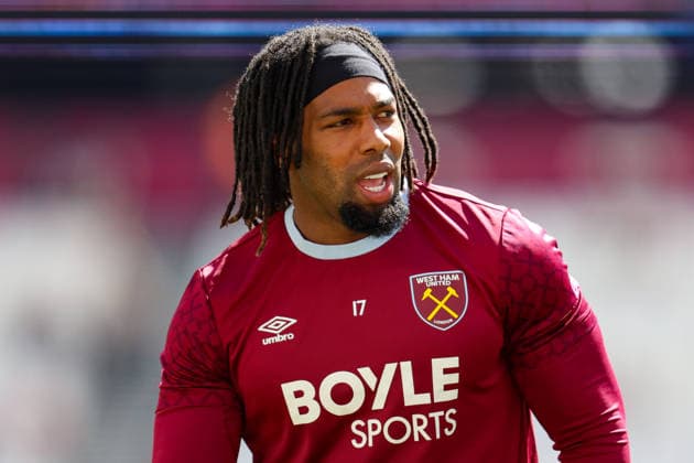 LONDON, ENGLAND, APRIL 25: Adama Traore of West Ham United during the Premier League match between West Ham United and Everton at London Stadium on April 25th, 2026 in London, England (Photo by Alexander Canillas Sports Press Photo) Copyright: xAlexanderxCanillas SPPx Sportspressphoto_SPR136054