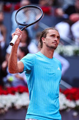 Mutua Madrid Open 2026 - Day 6 Alexander Zverev of Germany competes against Mariano Navone of Argentina during their Men s Singles match on Day Six of the Mutua Madrid Open at La Caja Magica on April 25, 2026, in Madrid, Spain. Madrid Spain  Copyright: xMiguelxReisx originalFilename:reis-notitle260425_npL3O.jpg