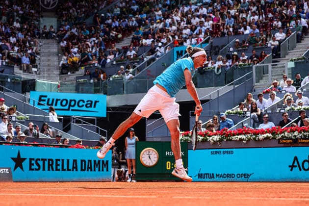 Mutua Madrid Open 2026 - Day 6 Alexander Zverev of Germany competes against Mariano Navone of Argentina during their Men s Singles match on Day Six of the Mutua Madrid Open at La Caja Magica on April 25, 2026, in Madrid, Spain. Madrid Spain  Copyright: xMiguelxReisx originalFilename:reis-notitle260425_np18U.jpg