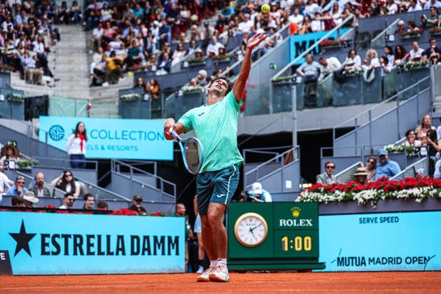 Mutua Madrid Open 2026 - Day 6 Mariano Navone of Argentina competes against Alexander Zverev of Germany during their Men s Singles match on Day Six of the Mutua Madrid Open at La Caja Magica on April 25, 2026, in Madrid, Spain. Madrid Spain  Copyright: xMiguelxReisx originalFilename:reis-notitle260425_npbJy.jpg