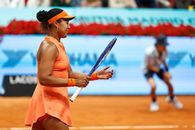 Naomi Osaka (JPN), APRIL 25, 2026 - Tennis : Naomi Osaka during singles round of 32 match against Anhelina Kalinina on the WTA, Tennis Damen tour 1000 tournaments Mutua Madrid Open tennis tournament at the Caja Magica in Madrid, Spain. Noxthirdxpartyxsales  aflo_328277865