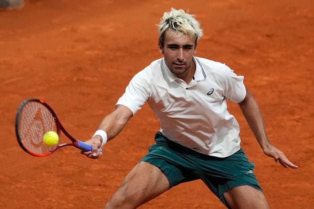 Daniel Merida, Spain, during Madrid Open Tennis 2025 match. April 25, 2026. (20260425715)