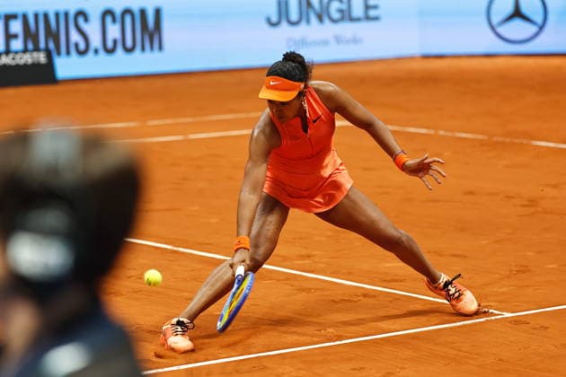 Naomi Osaka (JPN), APRIL 25, 2026 - Tennis : Naomi Osaka during singles round of 32 match against Anhelina Kalinina on the WTA, Tennis Damen tour 1000 tournaments Mutua Madrid Open tennis tournament at the Caja Magica in Madrid, Spain. Noxthirdxpartyxsales  aflo_328277967