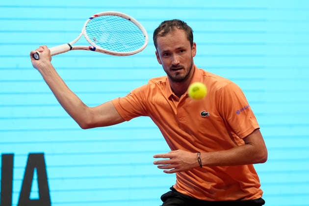 Daniil Medvedev, Russia, during Madrid Open Tennis 2025 match. April 25, 2026. (20260425735)