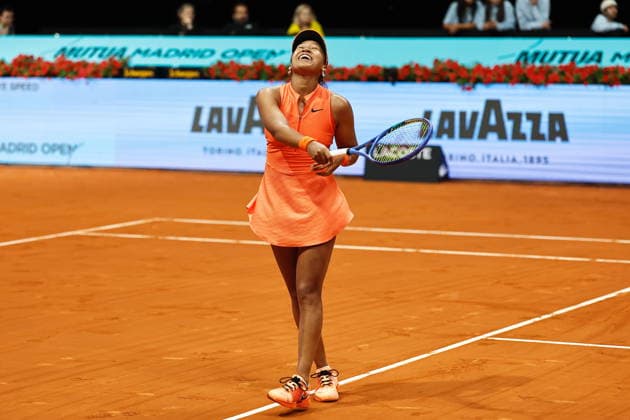 Naomi Osaka (JPN), APRIL 25, 2026 - Tennis : Naomi Osaka during singles round of 32 match against Anhelina Kalinina on the WTA, Tennis Damen tour 1000 tournaments Mutua Madrid Open tennis tournament at the Caja Magica in Madrid, Spain. Noxthirdxpartyxsales  aflo_328278003